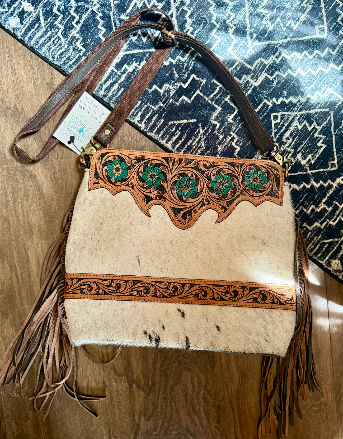 Western Floral Crossbody Bag