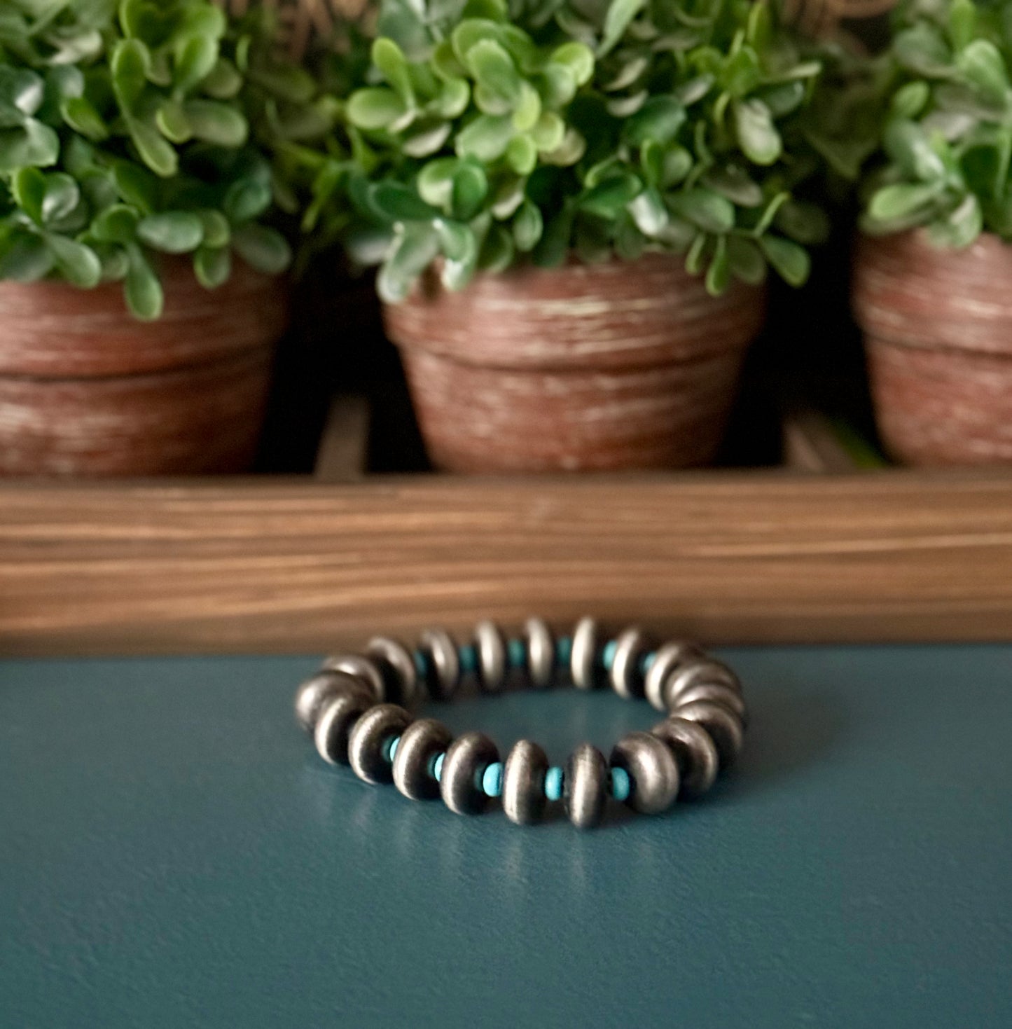 Rondel Turq Navajo Stretch Bracelet