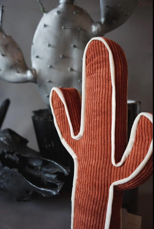 Rust Cactus Pillow