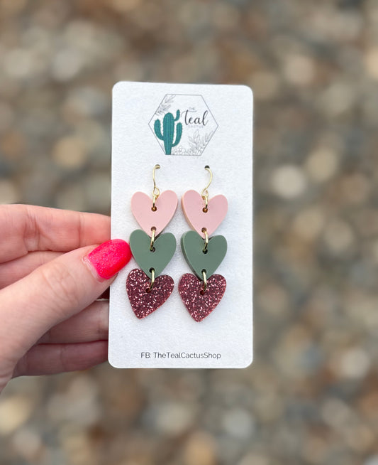 Spring Hearts Earrings