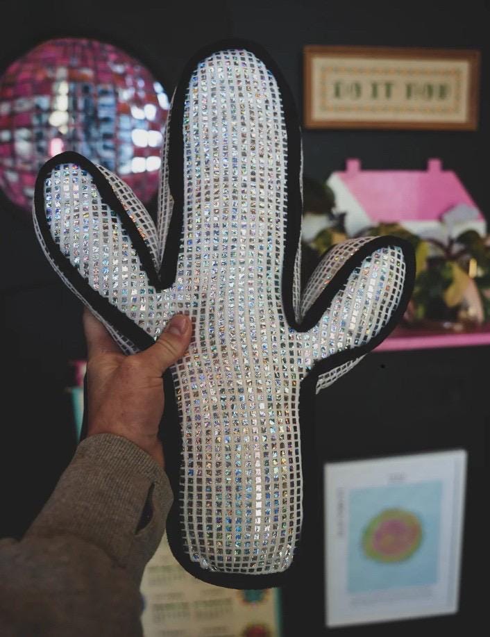 Disco Cactus Pillow