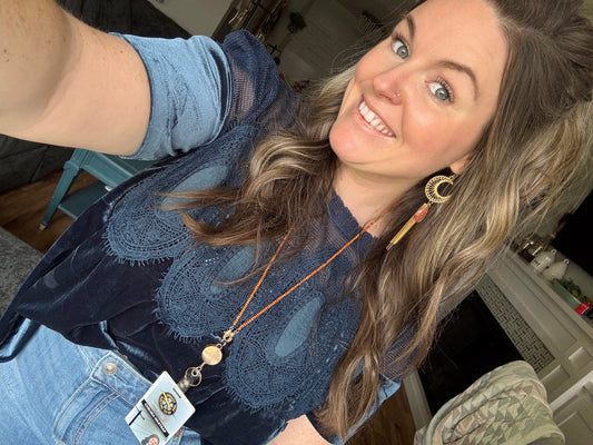 Velvet Class Babydoll Top {Blue}