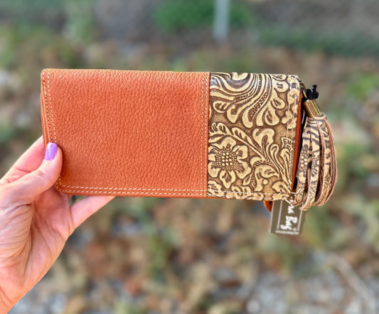 Dusk Blooms Clutch Wallet