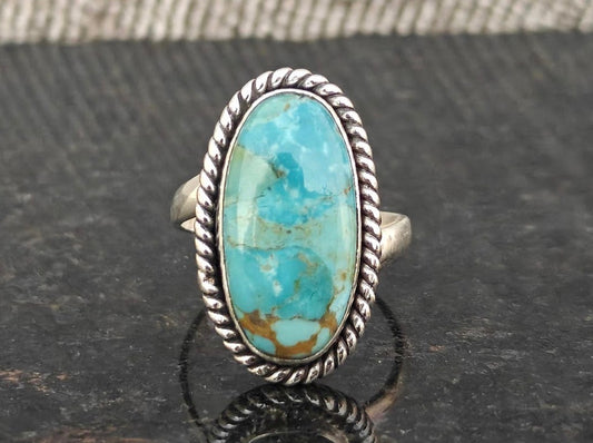 Kingman Turquoise Ring Size 7