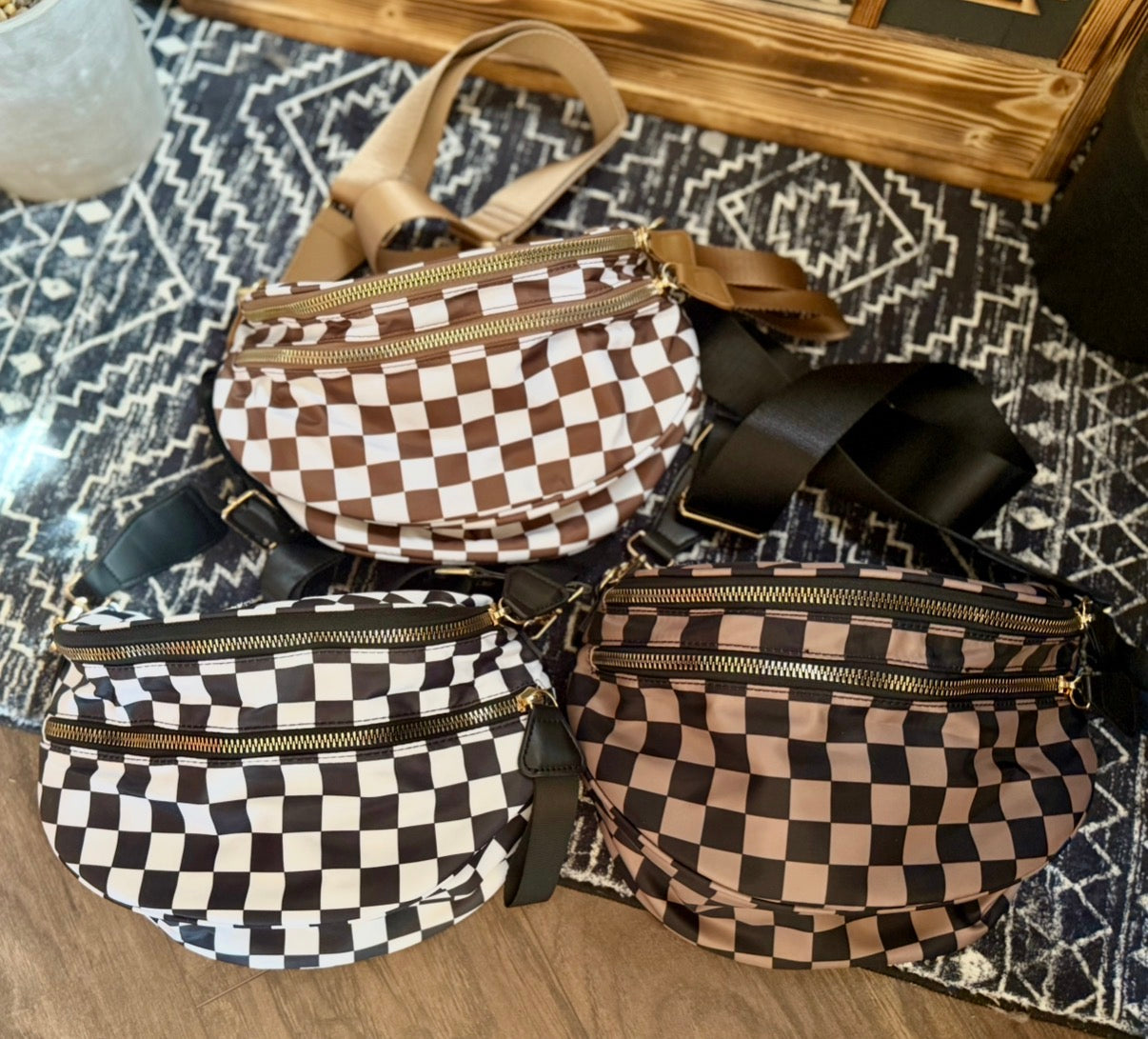 Checkered Bum Bag