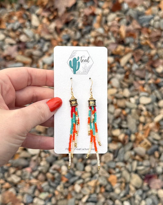 Vibrant Beaded Earring