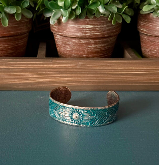 Patina Tribal Cuff Bracelet