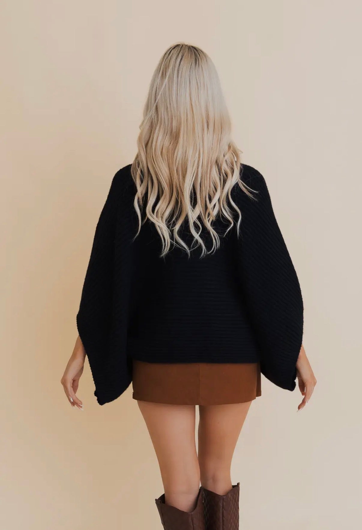 Black Batwing Sweater