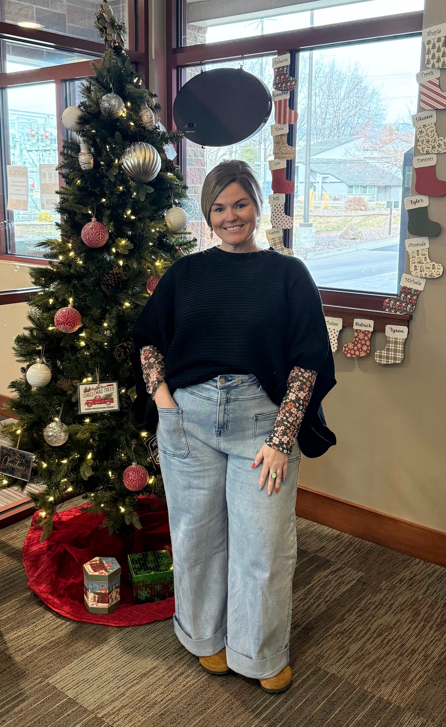 Black Batwing Sweater